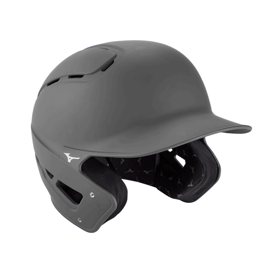 Mizuno B6 Youth Baseball Batting Capacete-Cor Sólida Cinza