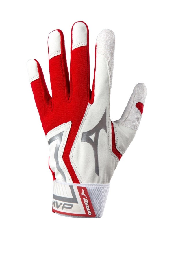 Luva De Rebatidas De Beisebol Juvenil Mvp Mizuno Vermelho