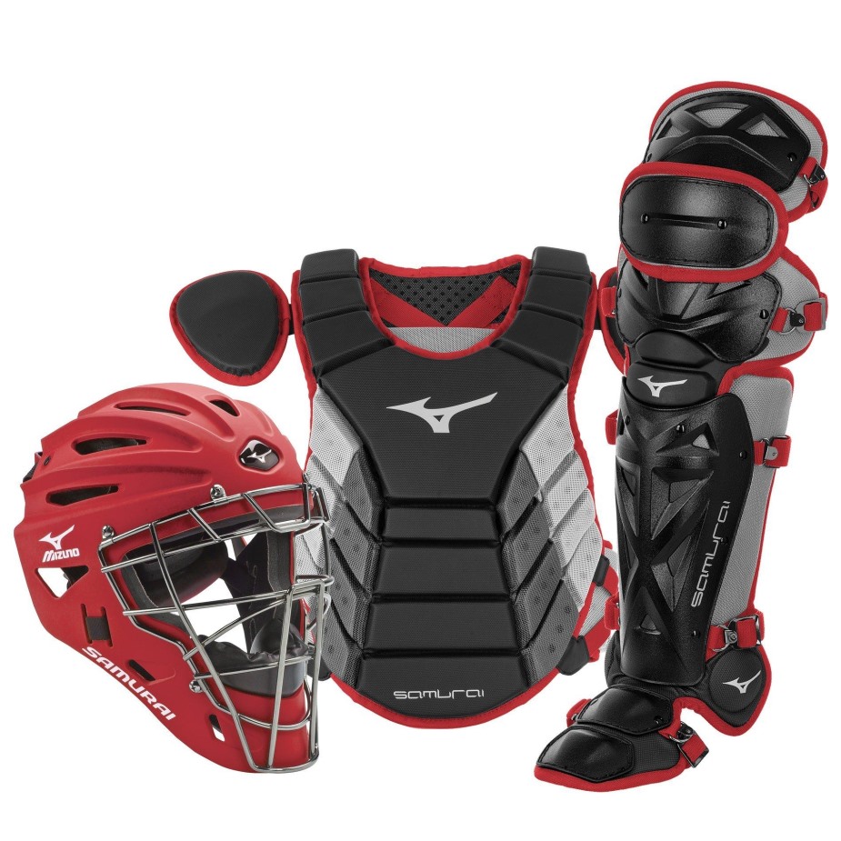 Conjunto De Equipamento De Apanhador De Caixa De Beisebol Samurai Adulto 15 Mizuno Black-cardial